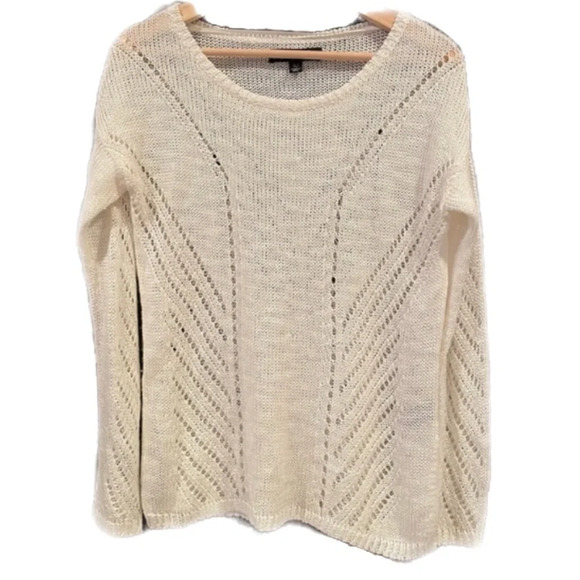 Elizabeth and James open knit sweater cream 6091 - Picture 1 of 7